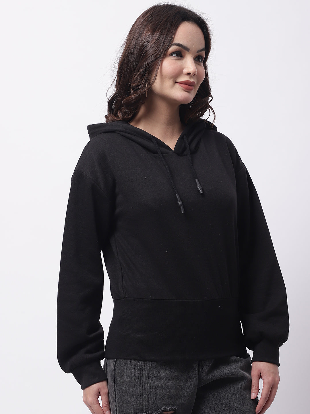 Women Black Hoodie