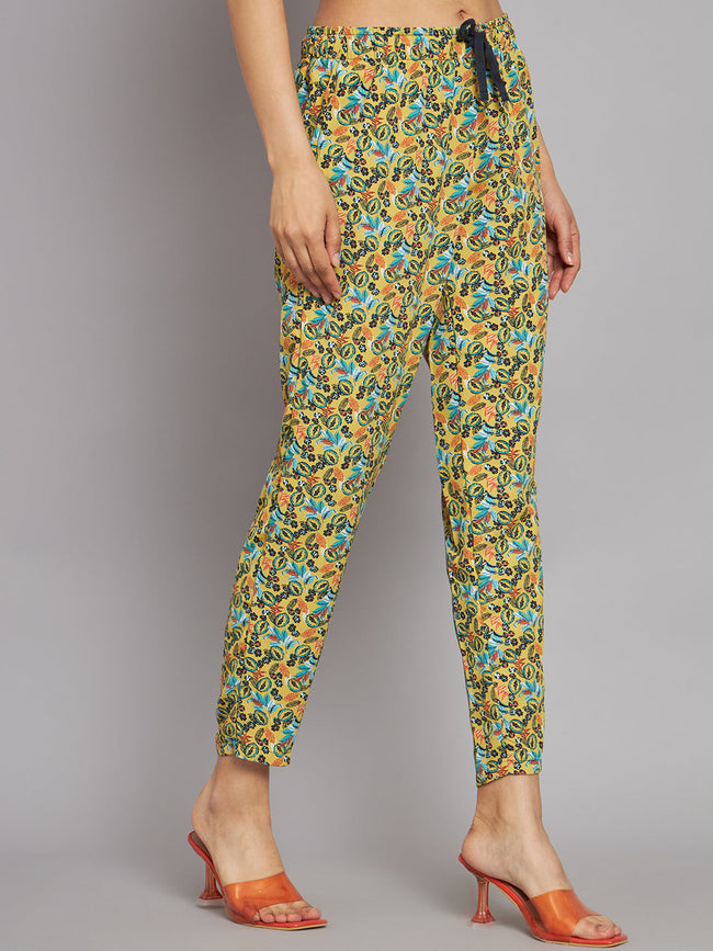 Women Multicolour Printed Pants