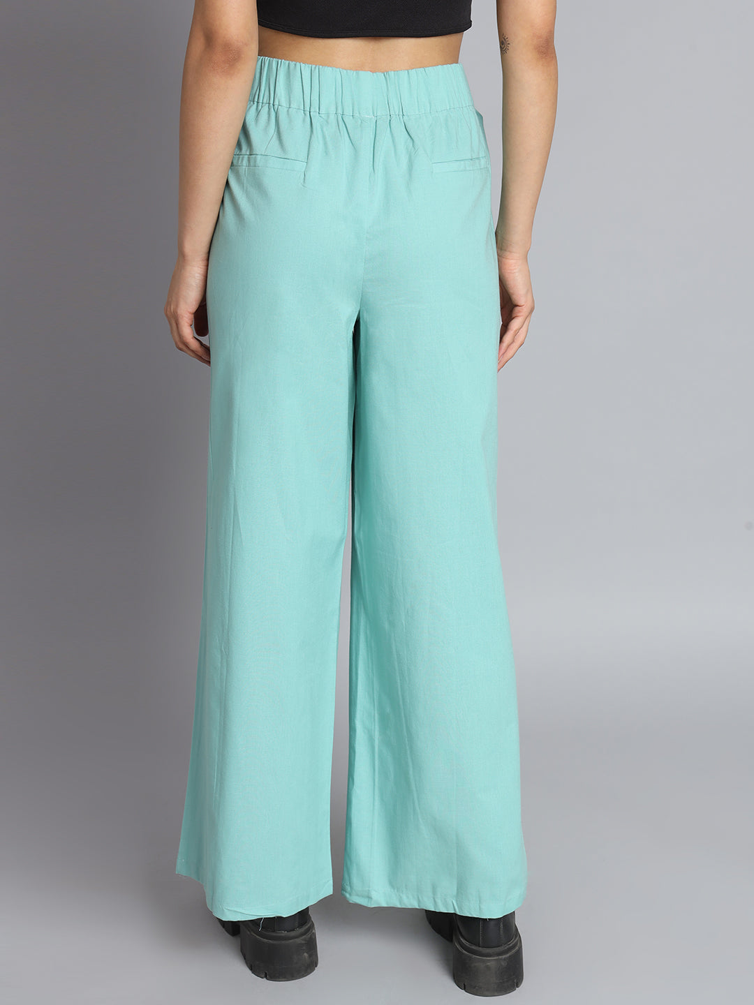 Women Sea Green Pants