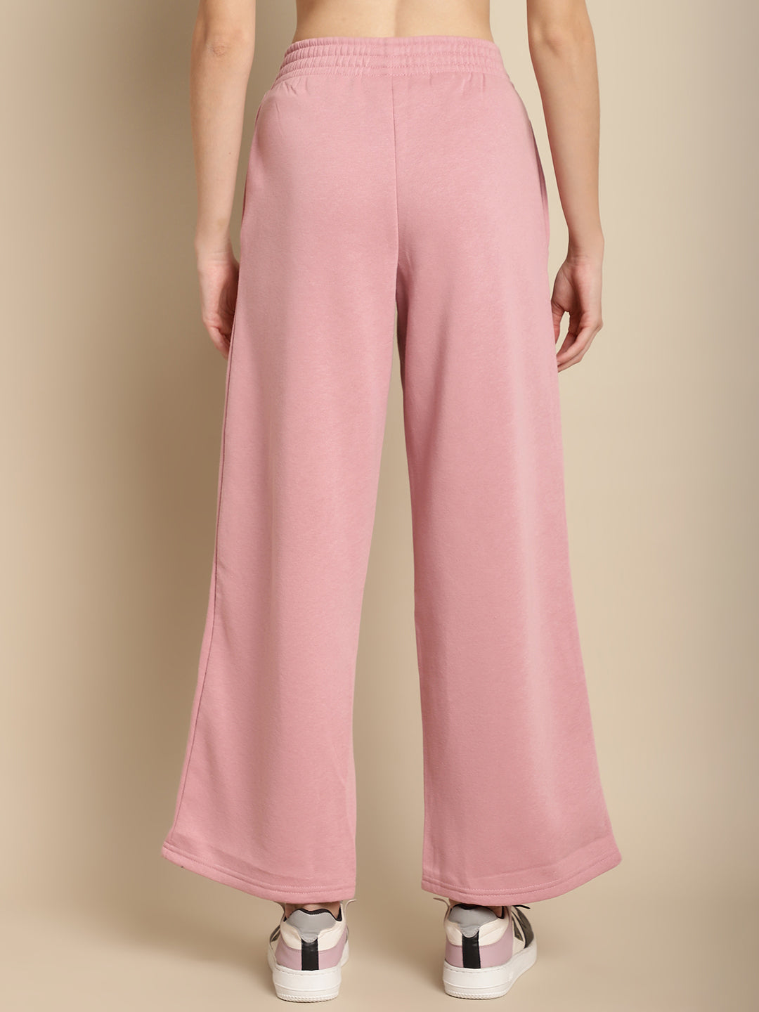 Women Light Pink Straight Leg Joggers