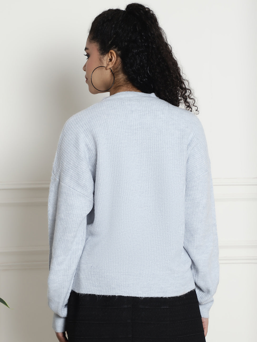 Women Blue Sweater