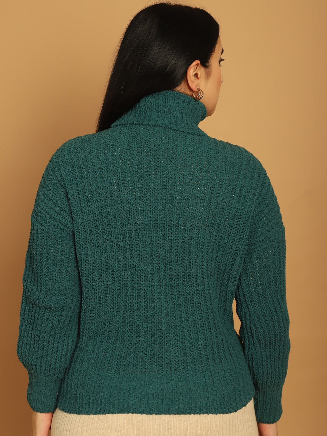 Women Dark Green Sweater