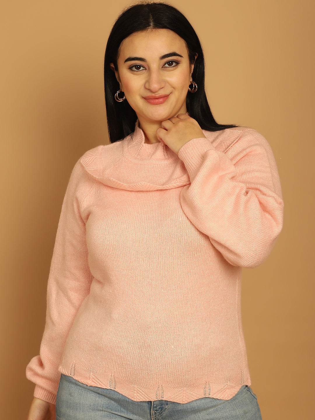 Women Pink Sweater