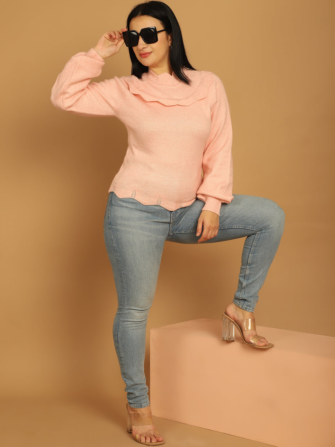 Women Pink Sweater