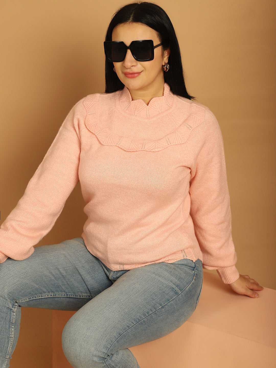 Women Pink Sweater