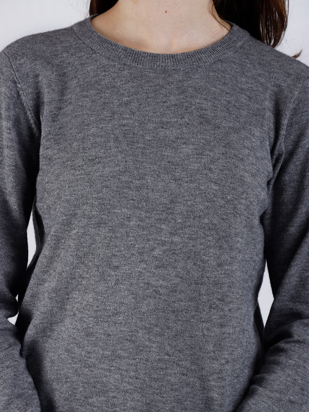 Women Grey Viscose Sweater